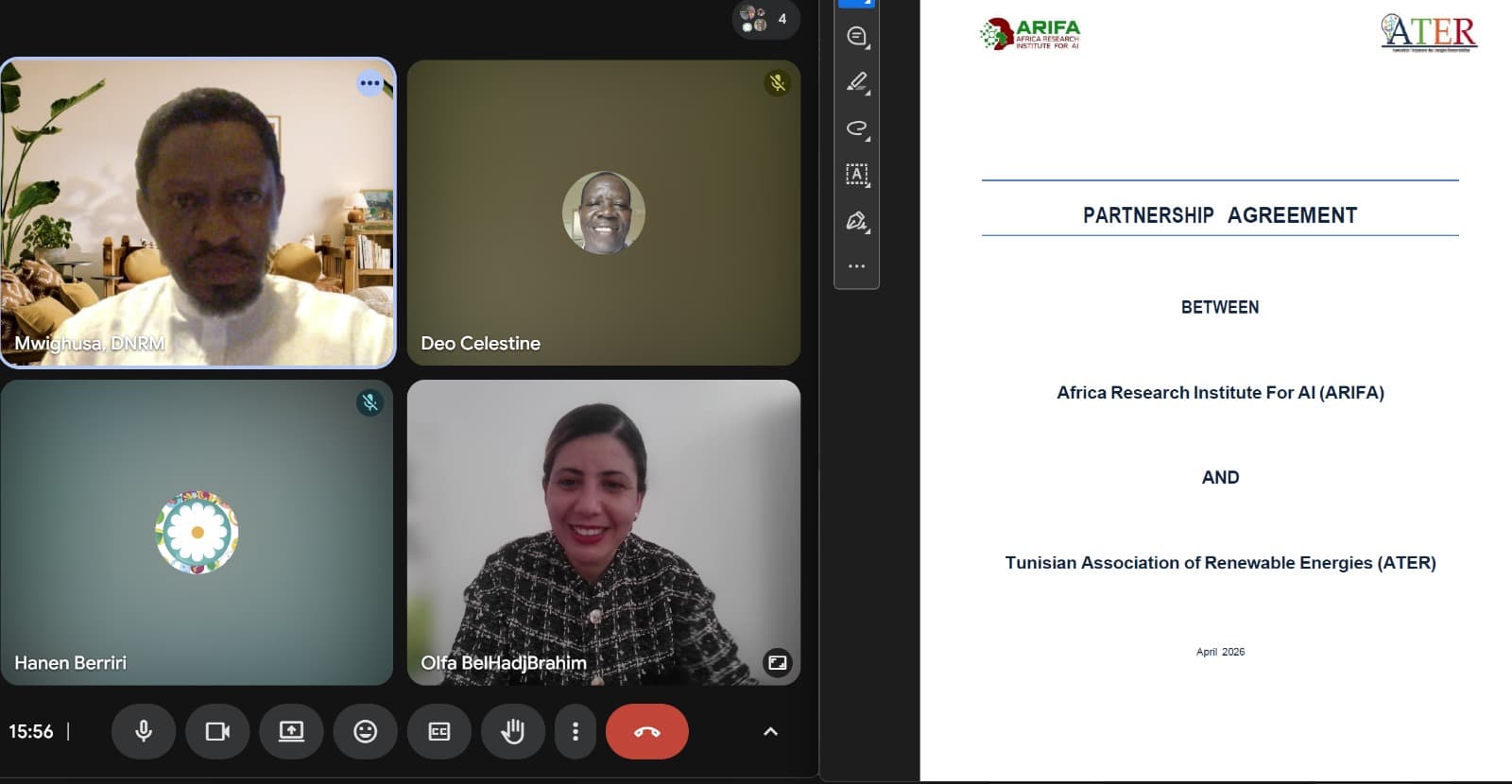 ARIFA and ATER Sign Strategic Partnership on AI and Renewable Energy Innovation